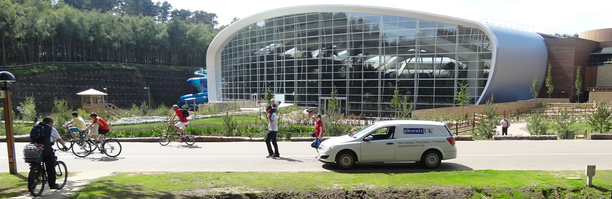 woburn centerparcs GPON fibre optic cabling